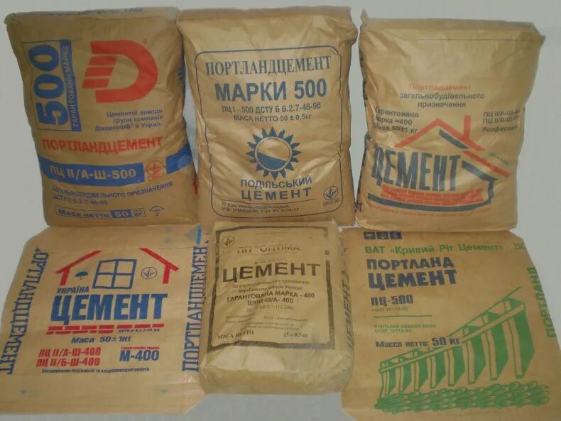 Какой цемент использовать. Цемент м500 1 к 3 марка. пакет цемента. бумажные мешки для цемента. марки портландцемента.