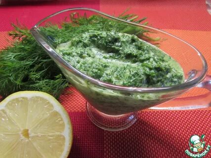Укроп с чесноком и растительным