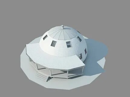 Круглое возвышение с куполом расположенное в плане