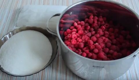 Сахар на литр малины