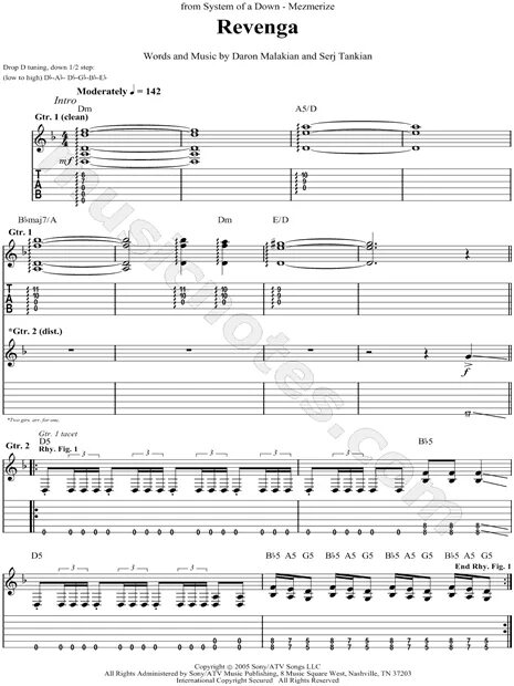 System of a down tabs. System of a down tabs