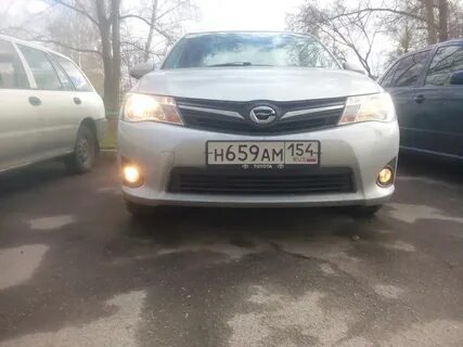 Лампы на тойота филдер