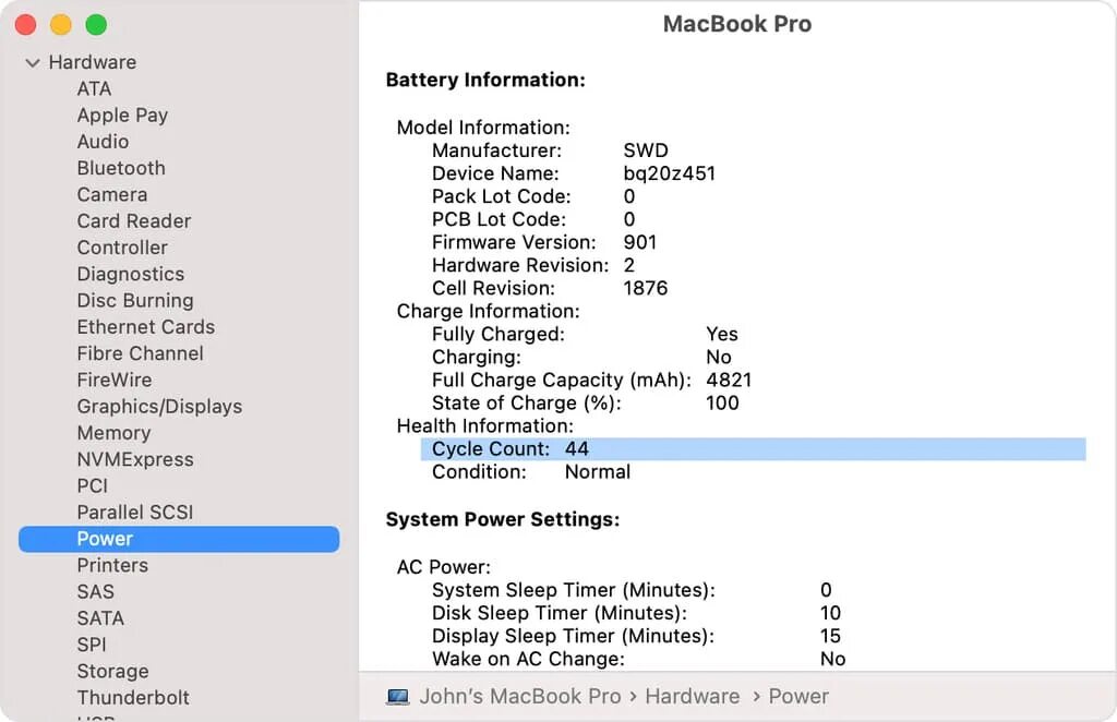 Как узнать сколько циклов зарядки. Циклы зарядки macbook. как проверить циклы зарядки macbook. информация об аккумуляторе macbook air.