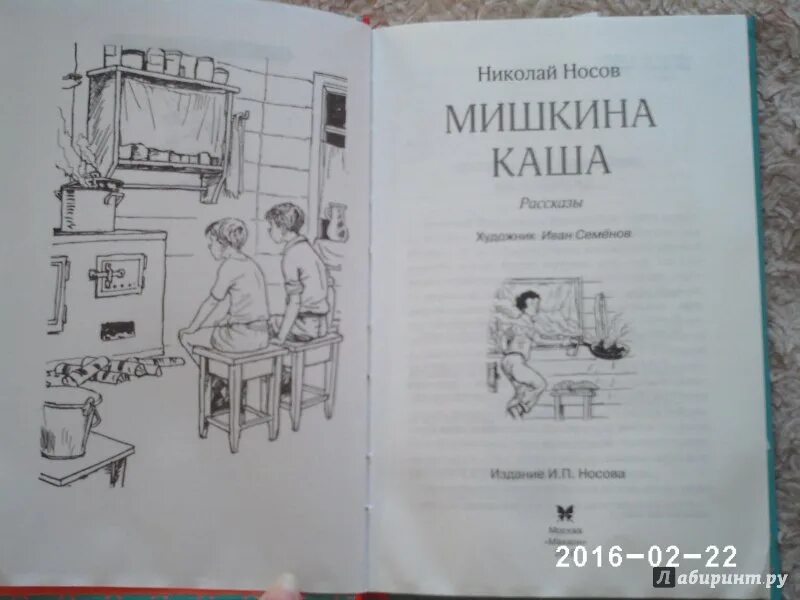 Носов мишкина каша читательский. Мишкина каша иллюстрации. Иллюстрации к книге Мишкина каша. Мишкина каша иллюстрации к рассказу.