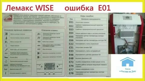 Ошибка котла е 0 4