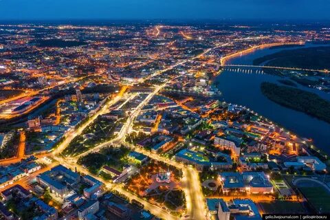 Омск с птичьего полета