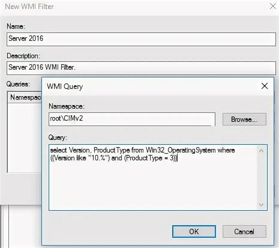 Wmi filter
