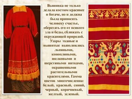 История женского народного костюма