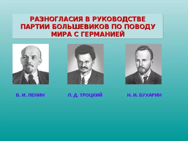 Большевики состав. Разногласия в руководстве партии Большевиков. Большевики Лидеры партии. Брестский мир Ленин Троцкий Бухарин. Руководство партии Большевиков.