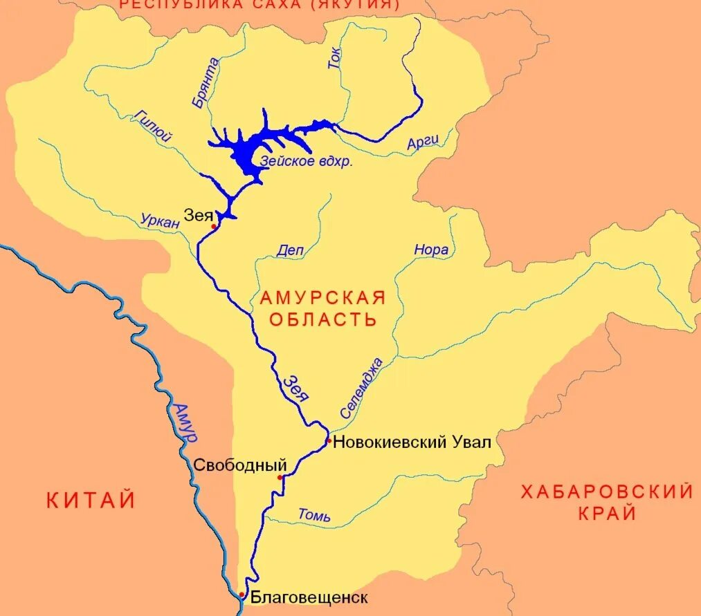 2 притока амура. Река Селемджа Амурская область на карте. Схема реки Зея. Притоки реки Амур - Зея. Река Селемджа Амурская область.