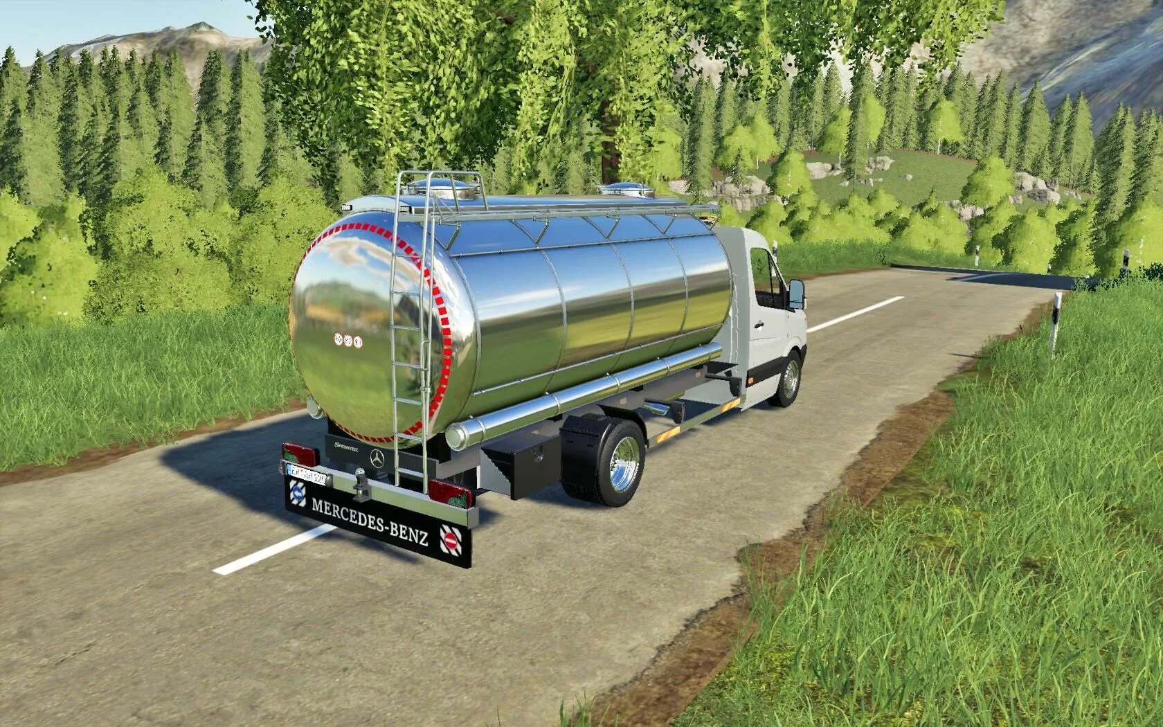 Вода фс 19. Молоковоз для ФС 19. Молоковоз для fs2019. Прицеп Mercedes fs19. FS 17 Mercedes Sprinter.