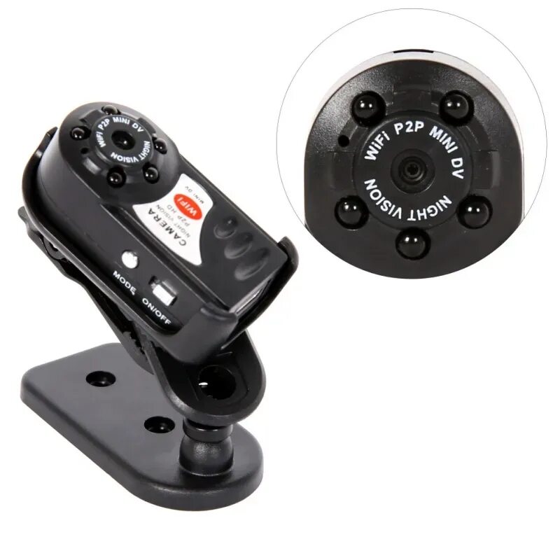 Мини камера видеорегистратор. Мини-видеокамера wifi camera q7. камера q7. p2p mini dv night vision wifi. мини камера g107.