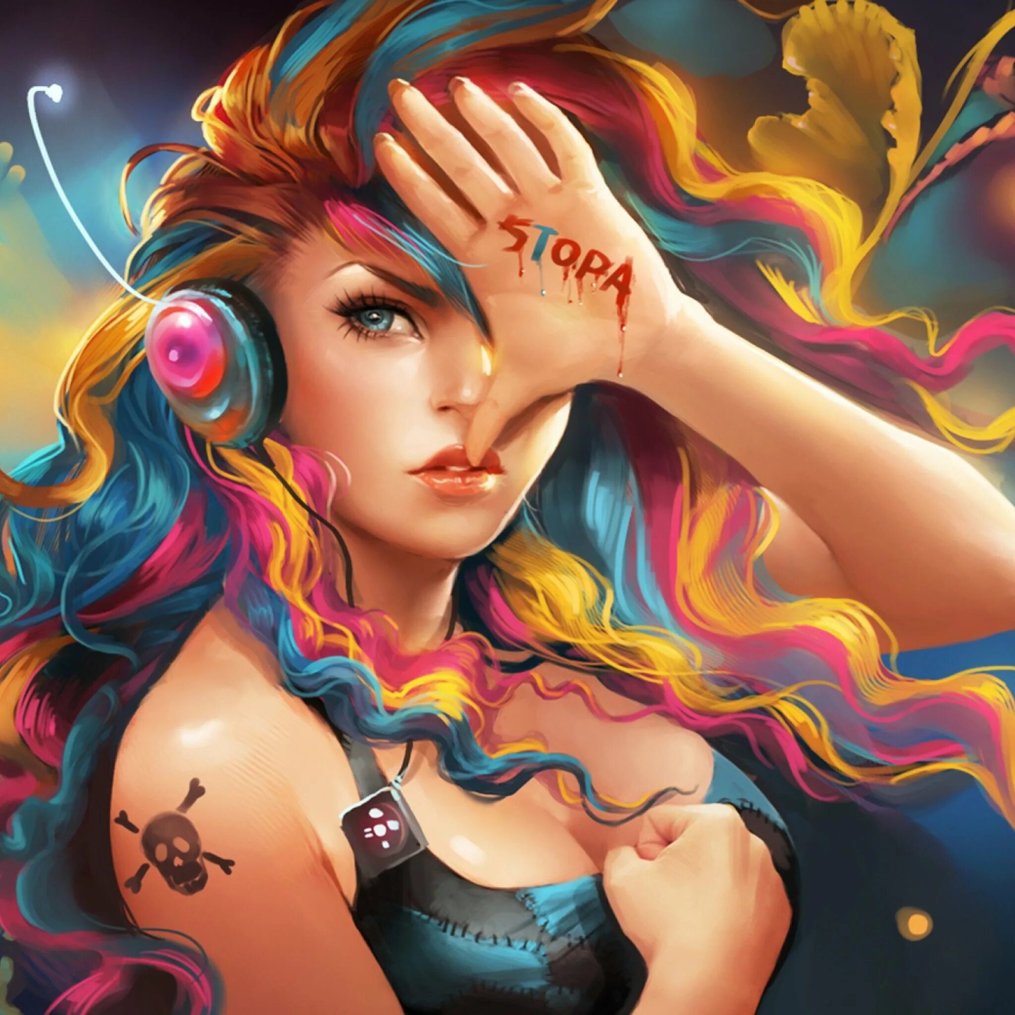 Радужные картинки. Волшебный пейзаж. Блондинка арт. Красивое фэнтези пейзаж. Яркие арты.