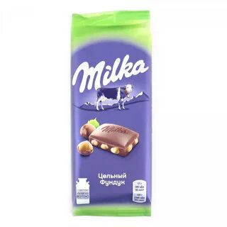 Milka шоколад с фундуком