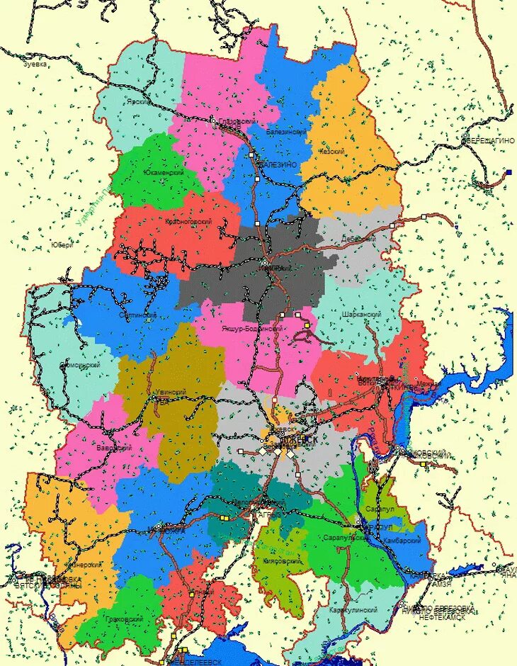 Расположение удмуртии на карте россии. Карта удмуртии. Город глазов на карте удмуртии. Карта удмуртии с районами. Удмуртская республика на карте.