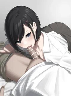original, bar censor, censored, highres, 1boy, bangs, black eyes, black hai...