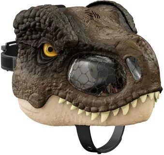 Оригинальная маска Mattel для игры в мир Юрского периода, динозавр, тиранно...