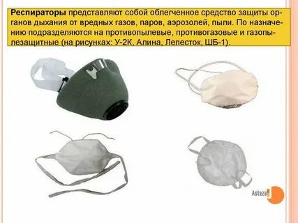 Средства защиты от аэрозолей