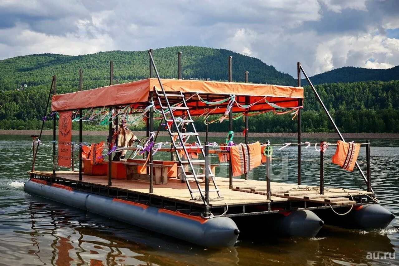 Моторный плот. Понтонный плот катамаран. понтонный катер тримаран. катамаран экспедиционный &quot;таймыр 500&quot;.