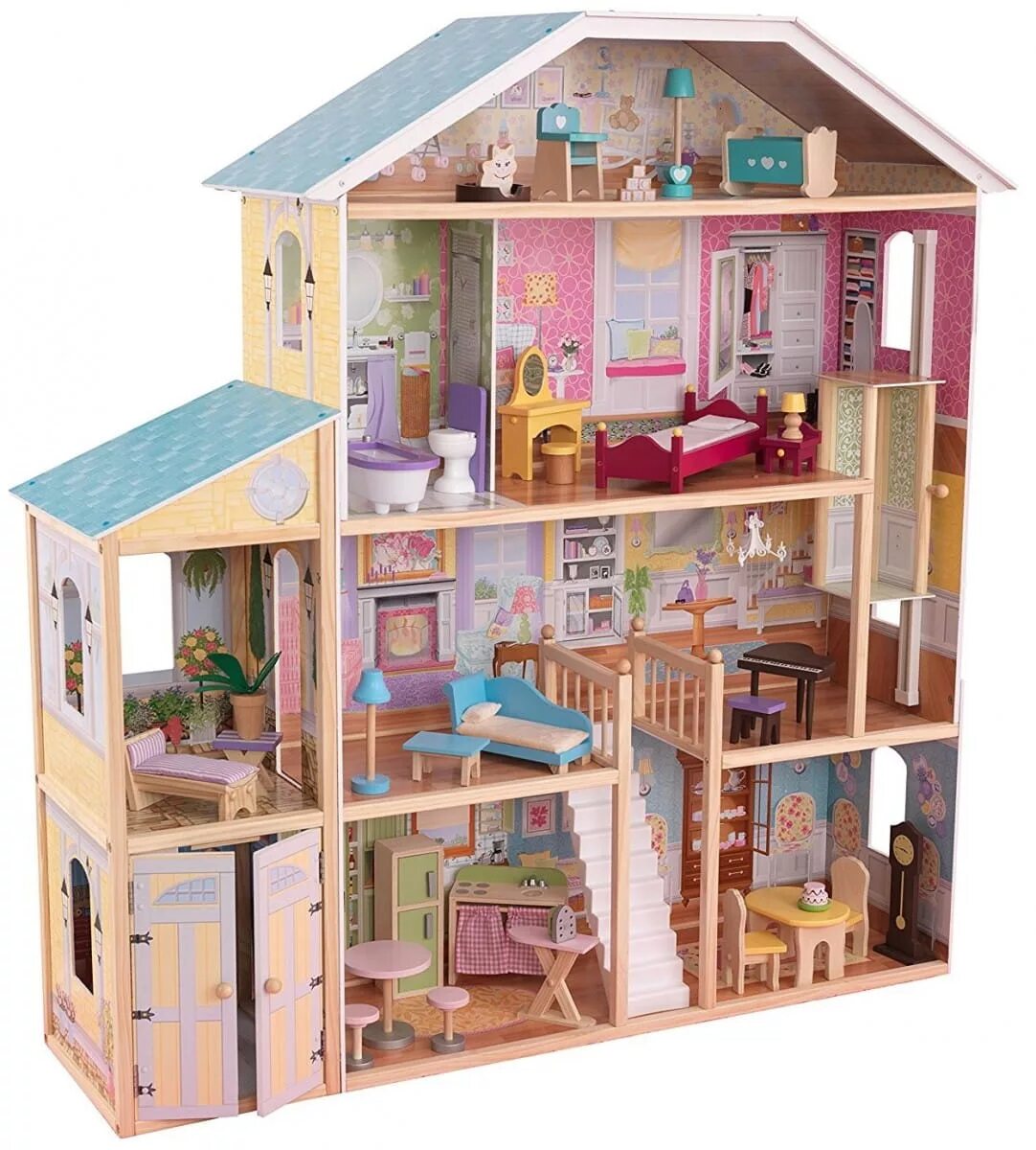 Кукольный дом Кидкрафт. Кукольный домик kidkraft - Загородная усадьба. Kidkraft Uptown Dollhouse. Мебель для кукольного домика. Кукольные игрушки купить