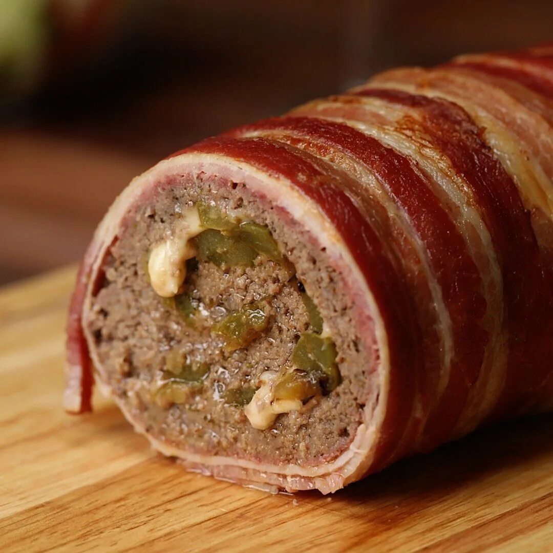 Рецепт запеченного мясного рулета
