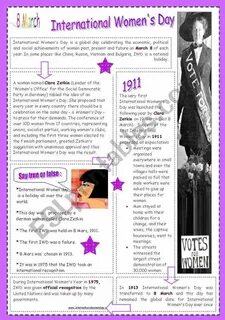 International women day worksheets