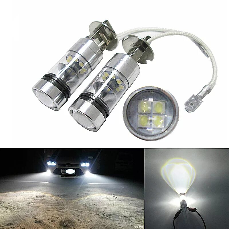 Фара led Fog Lamp 12v. H3 led в противотуманки 6000. Светодиодная лампа h3 в ПТФ. Лампа н3 светодиодная противотуманная.