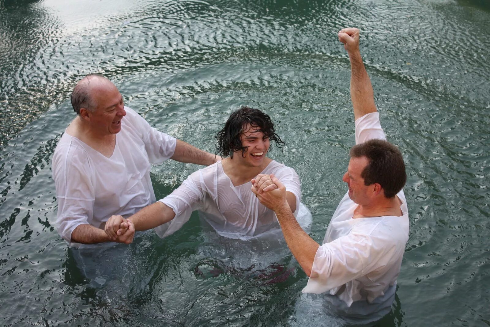 He came in the water