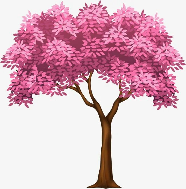 Розовое дерево без листьев. Деревья мультяшные. Дерево мультяшное. Дерево на белом фоне мультяшное. Мультяшное дерево розовое.