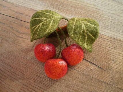Felt cherry