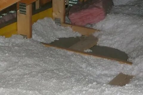 Утепление чердака пенопластом