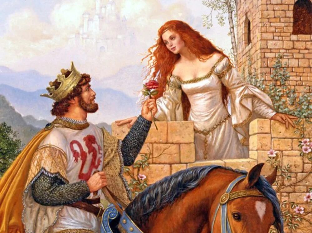 Личная жизнь рыцарей. Жена короля Артура Гвиневра. Ланселот и Гвиневра.