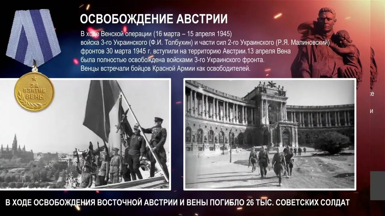 Освобождение ссср и стран восточной европы. Освобождение Австрии 1945 на карте. Освобождение Австрии красной армией. 13 Апреля 1945 город Вена освобождение.