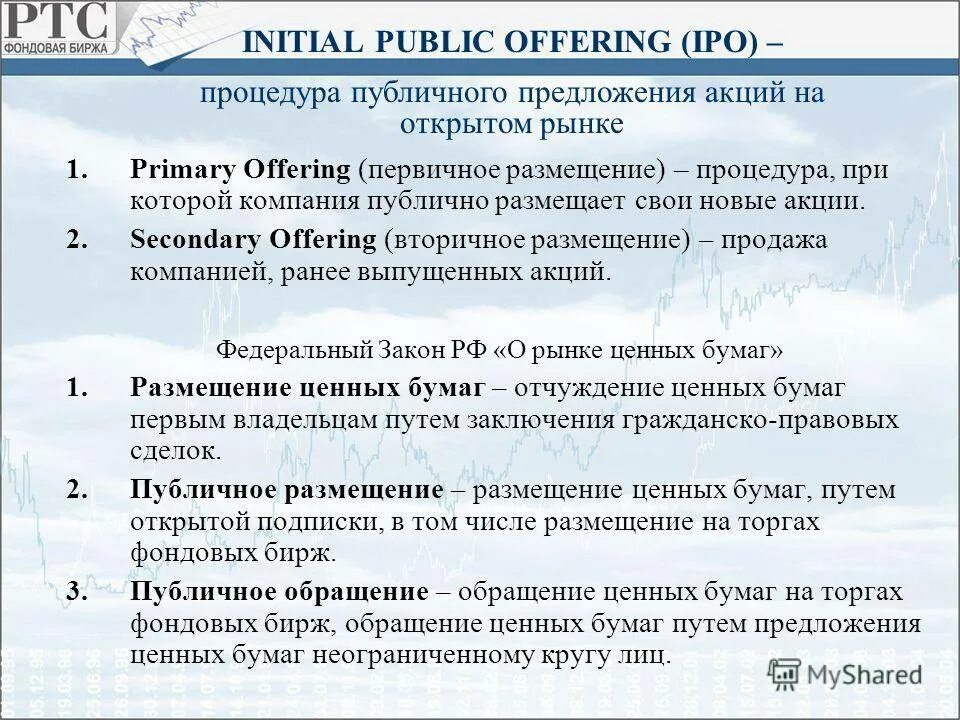 Публичного размещения
