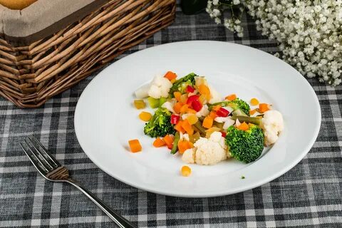 Вкусно овощи на пару