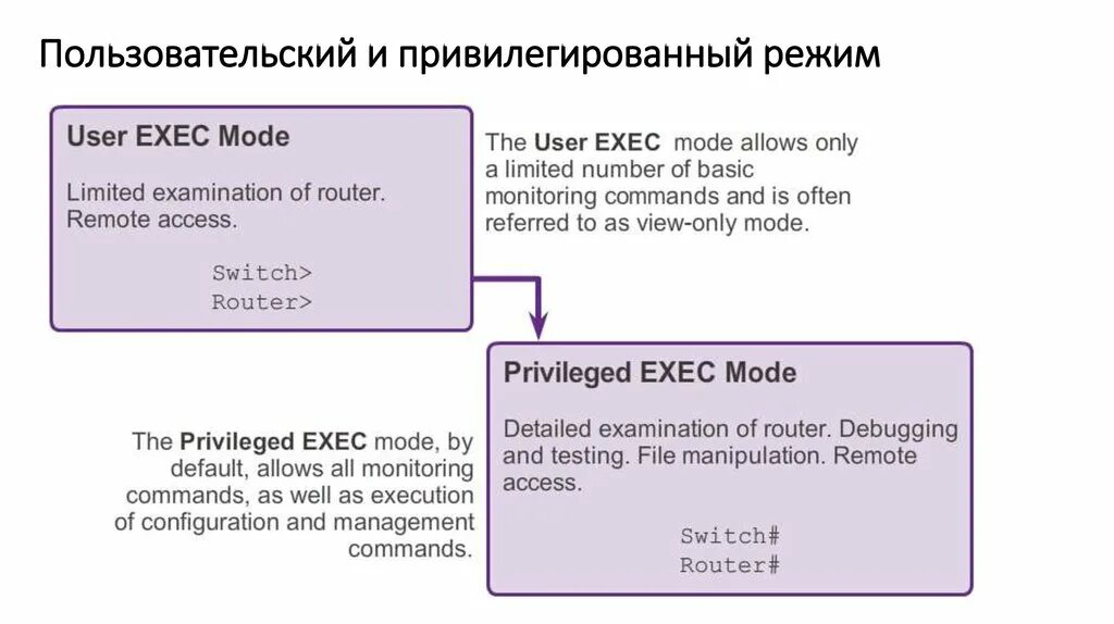 Режим the regime. Пользовательский и привилегированный режим. Пользовательский режим exec. Privileged exec Mode. Команда exec в пользовательском режиме.