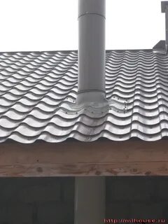Кровля металлочерепица дымоход