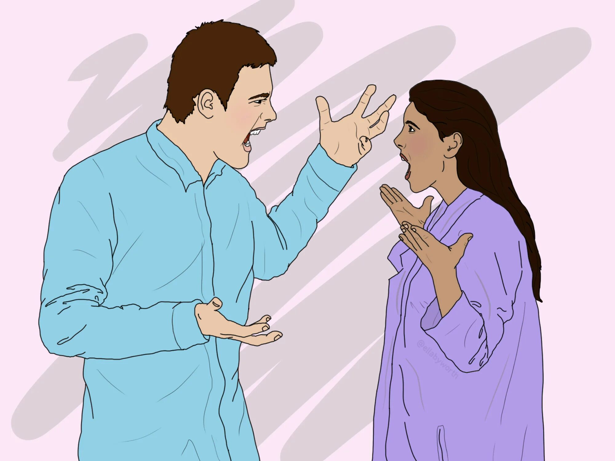 They are arguing