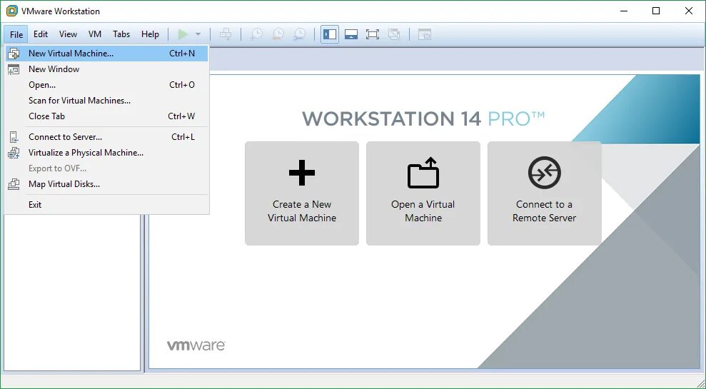 New virtual machine. New virtual machine