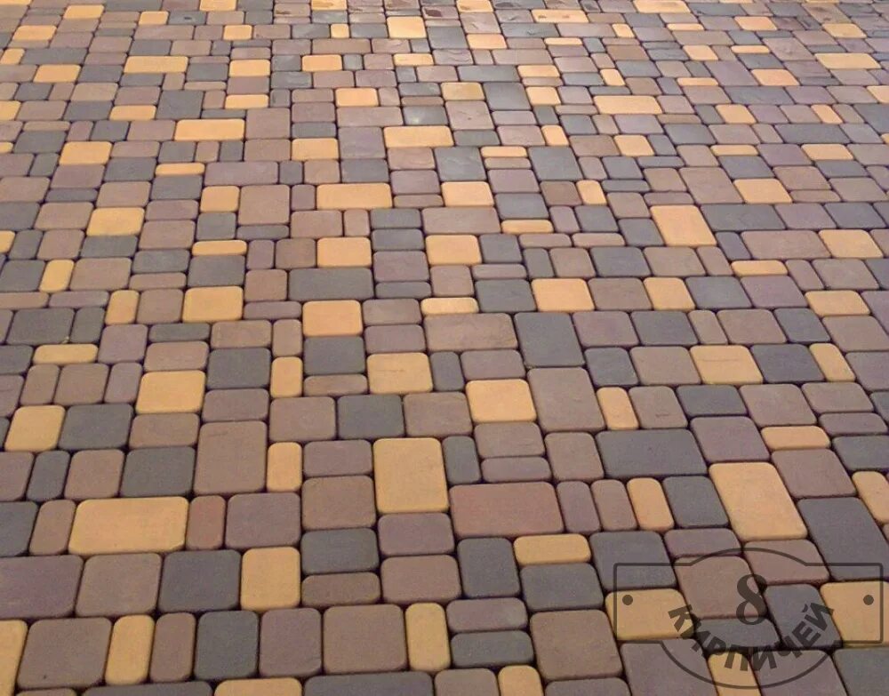 Тротуарная плитка цветная Старый город. От произв купить в Славянске-на-Кубани Т