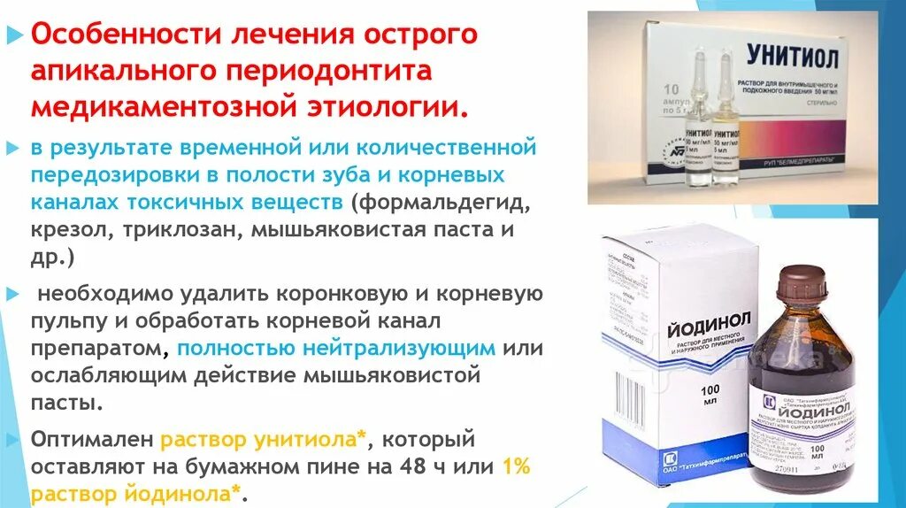 Антибиотики для лечения острого