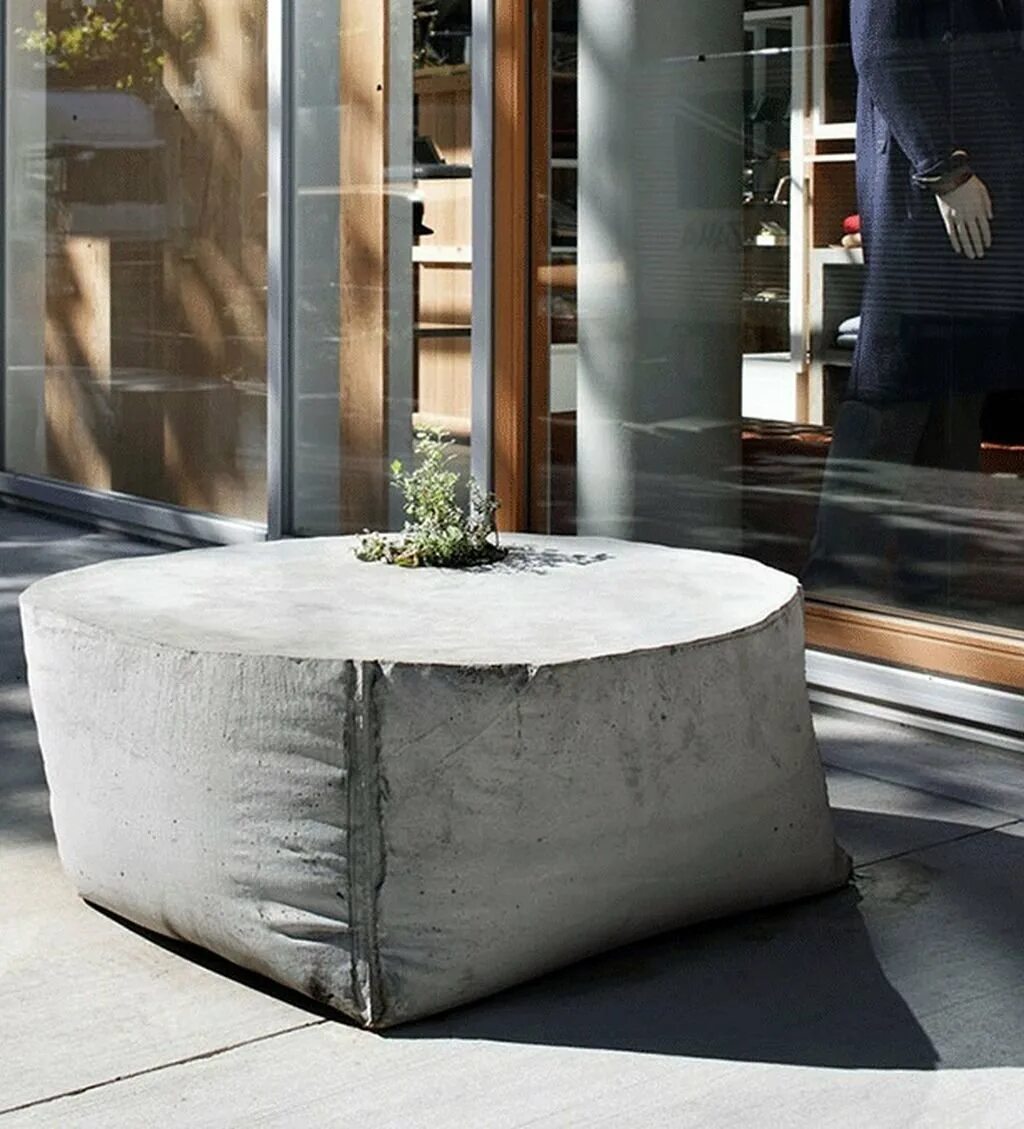 Дизайнерские изделия из бетона. Бетонный стол. Мебель из бетона. Дизайнерские вещи из бетона. Месиво из бетона
