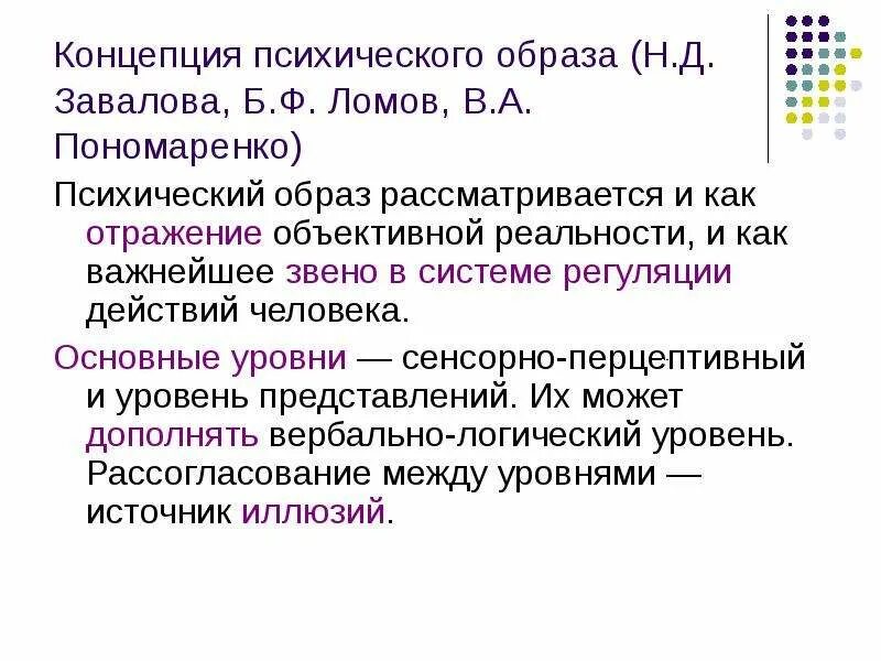 Психический образ деятельности