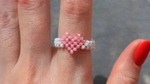 Колечко из бисера пошагово