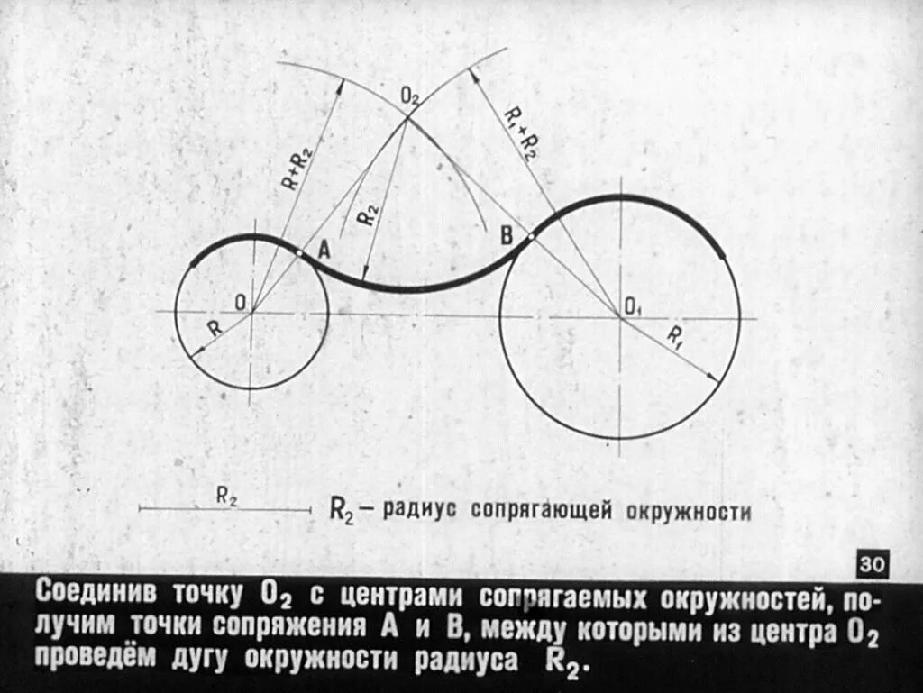 Астахов сопряжение 8 читать. Центр сопряжения - точка,. Точки сопряжения на чертеже. Точки сопряжения на чертеже окружности. Как найти центры и точки сопряжений.