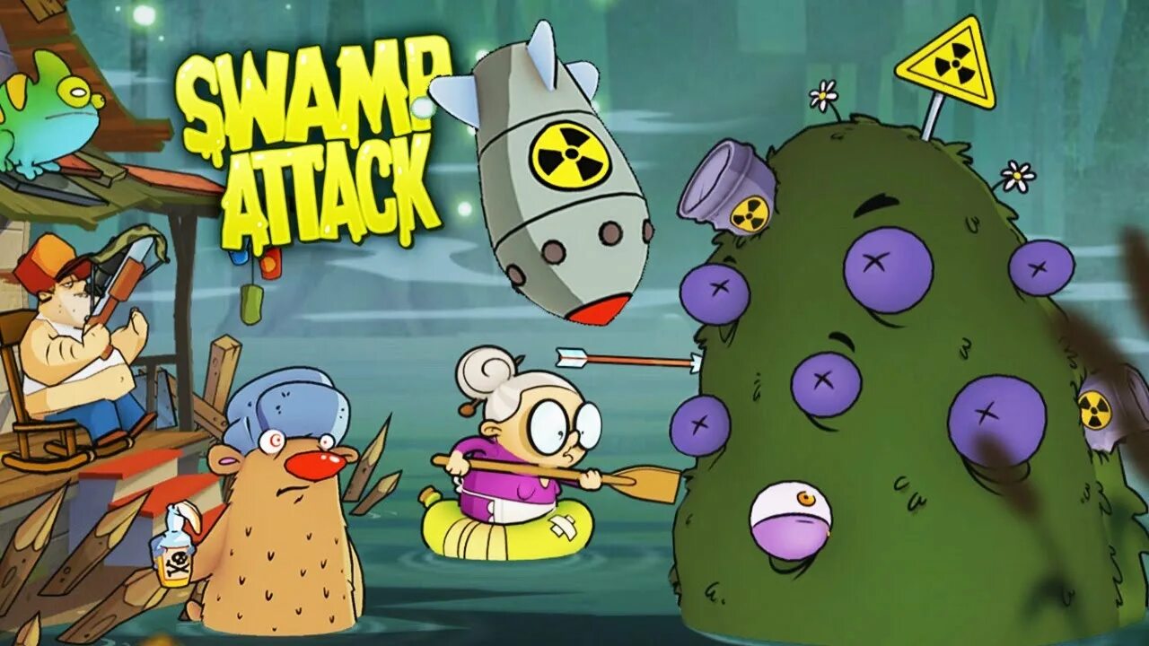 Swamp Attack болото. Свамп атак 2 боссы. Болотный монстр Свамп атак. Игра Свамп атак боссы. Игра крокодилы на болоте