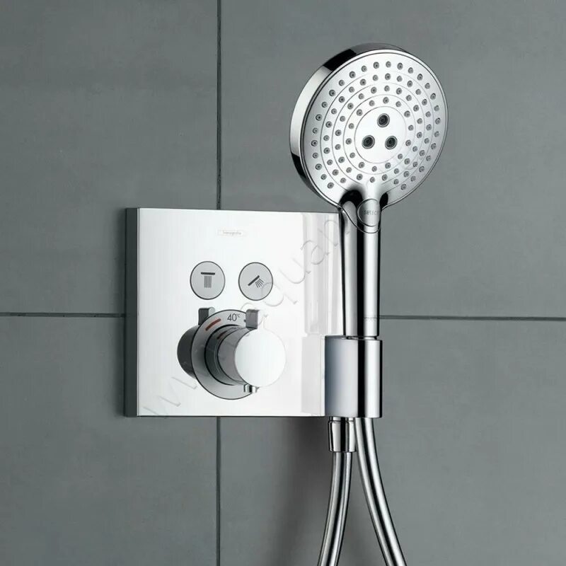 Встроенный смеситель для душа с лейкой. Hansgrohe SHOWERSELECT 15763000. Термостат Hansgrohe SHOWERSELECT для душа 15765000 хром. 15763000 Смеситель для душа Hansgrohe SHOWERSELECT. 15765000 Hansgrohe.