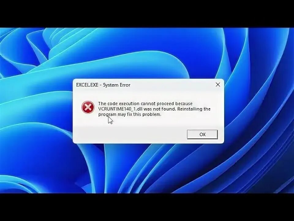 This code execution cannot proceed because. This code execution cannot proceed because