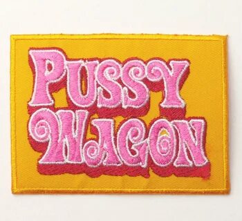 Pussy Wagon Patch Kill Bill Movie Prop Embroidered Iron / Sew image 0.