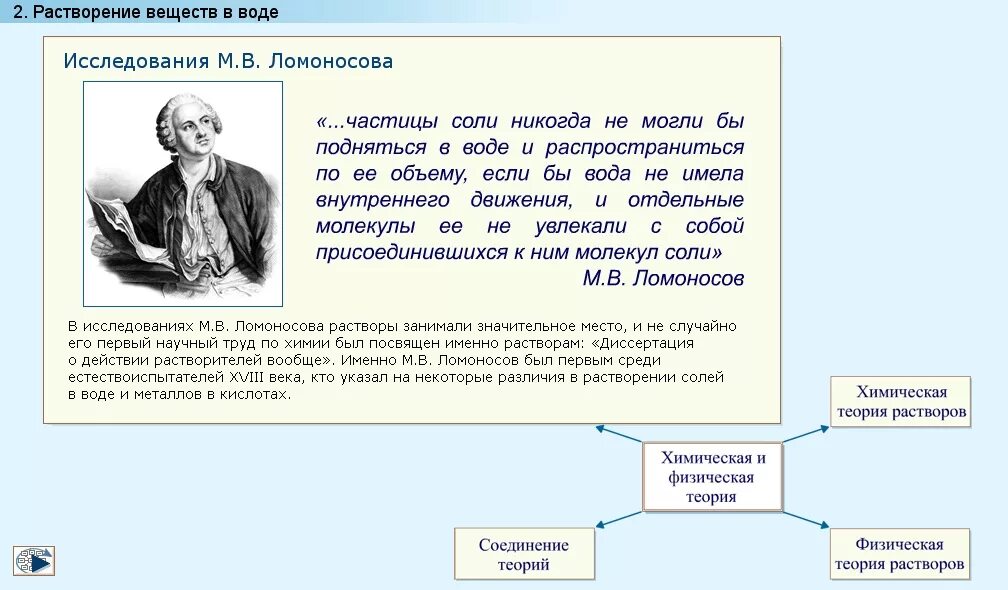 Суть физической теории. Теория растворов Ломоносова. Физическая теория растворов это в химии. Исследования Ломоносова. Физическая теория растворения.